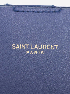 Saint Laurent Blue Toy Shopping leather tote bag