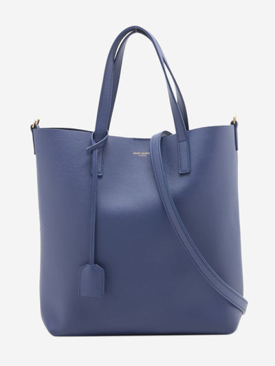 Blue Toy Shopping leather tote bag Tote Bags Saint Laurent 