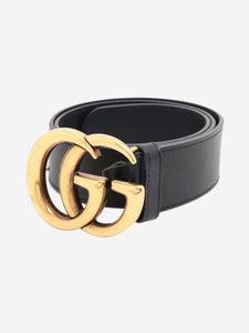 Gucci Black GG Marmont leather belt