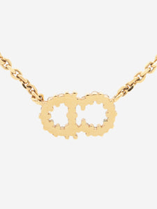 Christian Dior Gold Clair D Lune necklace