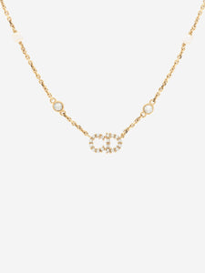 Christian Dior Gold Clair D Lune necklace