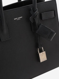 Saint Laurent Black Paris Baby Sac de Jour 2way bag