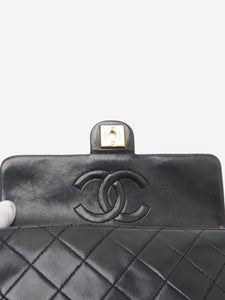 Chanel Black vintage 1989 mini lambskin Classic Single Flap bag