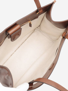 Gucci Brown Horsebit 1955 leather tote bag