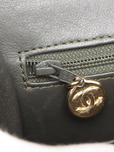 Chanel Khaki vintage 1994 lambskin Classic Double Flap bag