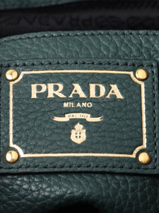 Prada Dark green Vitello leather 2way bag