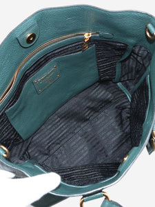 Prada Dark green Vitello leather 2way bag