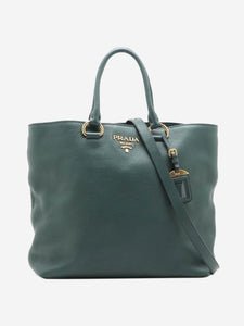 Prada Dark green Vitello leather 2way bag