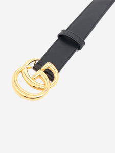 Gucci Black GG Marmont leather belt