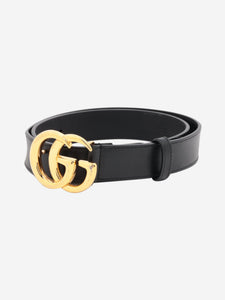 Gucci Black GG Marmont leather belt