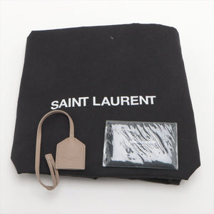 Saint Laurent Neutral Paris leather tote bag