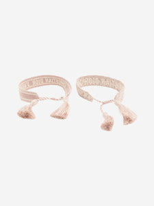 Christian Dior Pink J'Adior Misanga bracelets (set of 2)