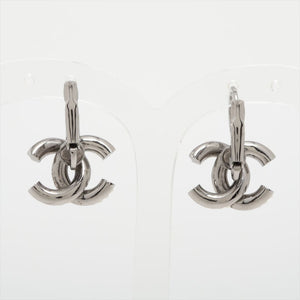 Chanel Silver Coco Mark 10A earrings