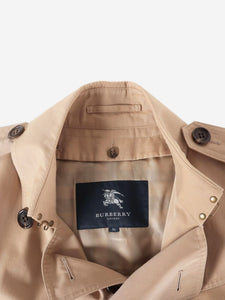Burberry Neutral belted trench coat - size UK 8