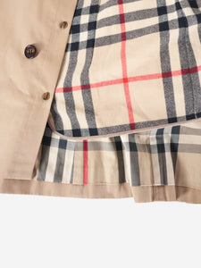 Burberry Neutral belted trench coat - size UK 8