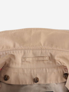 Burberry Neutral belted trench coat - size UK 8