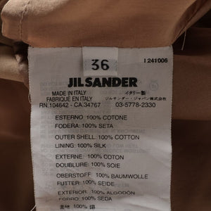 Jil Sander Neutral belted cotton trench coat - size UK 10