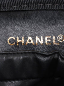 Chanel Black vintage 1994 lambskin Vanity bag