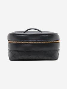 Chanel Black vintage 1994 lambskin Vanity bag