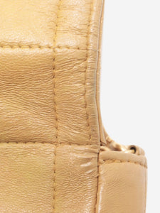 Chanel Beige vintage 2000 Chocolate Bar lambskin chain shoulder bag