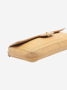 Chanel Beige vintage 2000 Chocolate Bar lambskin chain shoulder bag