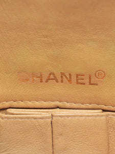 Chanel Beige vintage 2000 Chocolate Bar lambskin chain shoulder bag