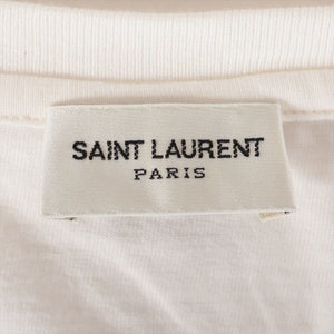 Saint Laurent White reverse logo T-shirt - size XL