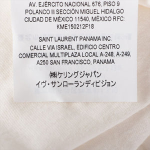 Saint Laurent White reverse logo T-shirt - size XL