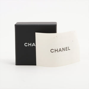 Chanel Gold CC 16K pearl drop earrings
