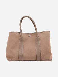 Hermes Brown 2018 Garden Party 36 PM Toile Officier x Negonda bag