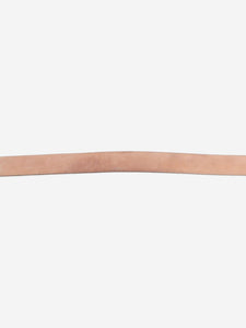 Gucci Black Guccissima Interlocking G leather belt