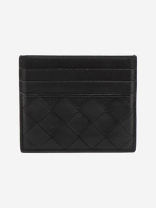 Bottega Veneta Black Intrecciato leather cardholder