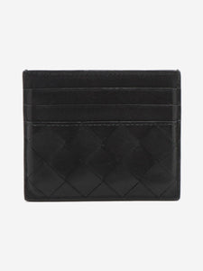 Bottega Veneta Black Intrecciato leather cardholder