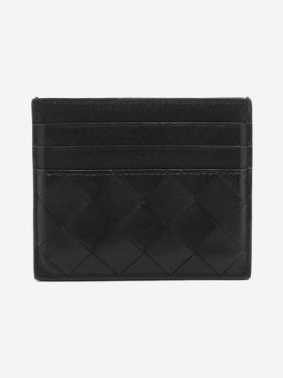 Black Intrecciato leather cardholder Wallets, Purses & Small Leather Goods Bottega Veneta 
