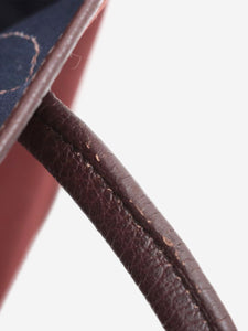 Hermes Maroon 2005 Garden Party 36 PM Verso Buffle & Toile Officier bag