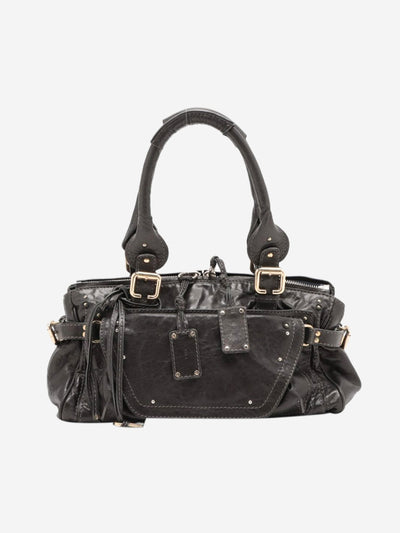 Black Paddington leather handbag Top Handle Bags Chloe 