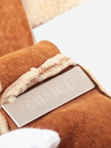 Chanel Brown vintage 2000 Coco Mark Mouton shoulder bag