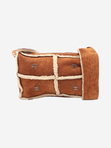 Chanel Brown vintage 2000 Coco Mark Mouton shoulder bag