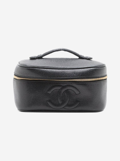 Black vintage 1994 Coco Mark caviar vanity bag Luggage & Travel Bags Chanel 