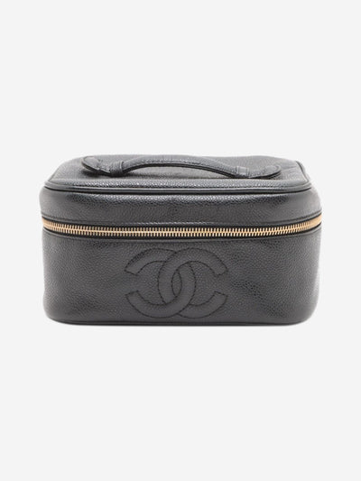 Black vintage 1994 Coco Mark caviar vanity bag Luggage & Travel Bags Chanel 