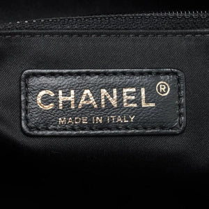 Chanel Black 2012 V-Stitch lambskin chain shoulder bag