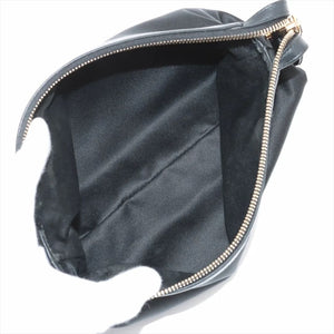 Chanel Black 2012 V-Stitch lambskin chain shoulder bag