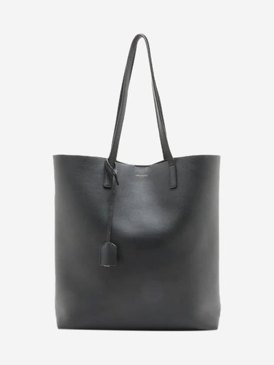 Black Paris North South Sac Shopping leather tote Tote Bags Saint Laurent 