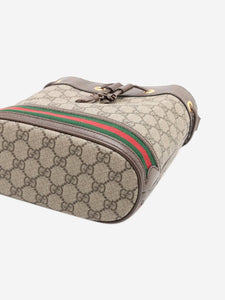Gucci Brown GG Supreme Ophidia bucket bag