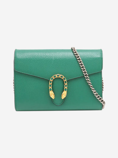Green Dionysus leather chain wallet Cross-body bags Gucci 