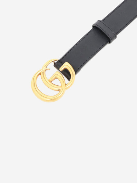 Black GG Marmont leather belt alternate image