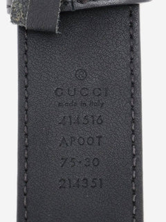 Black GG Marmont leather belt Belts Gucci 