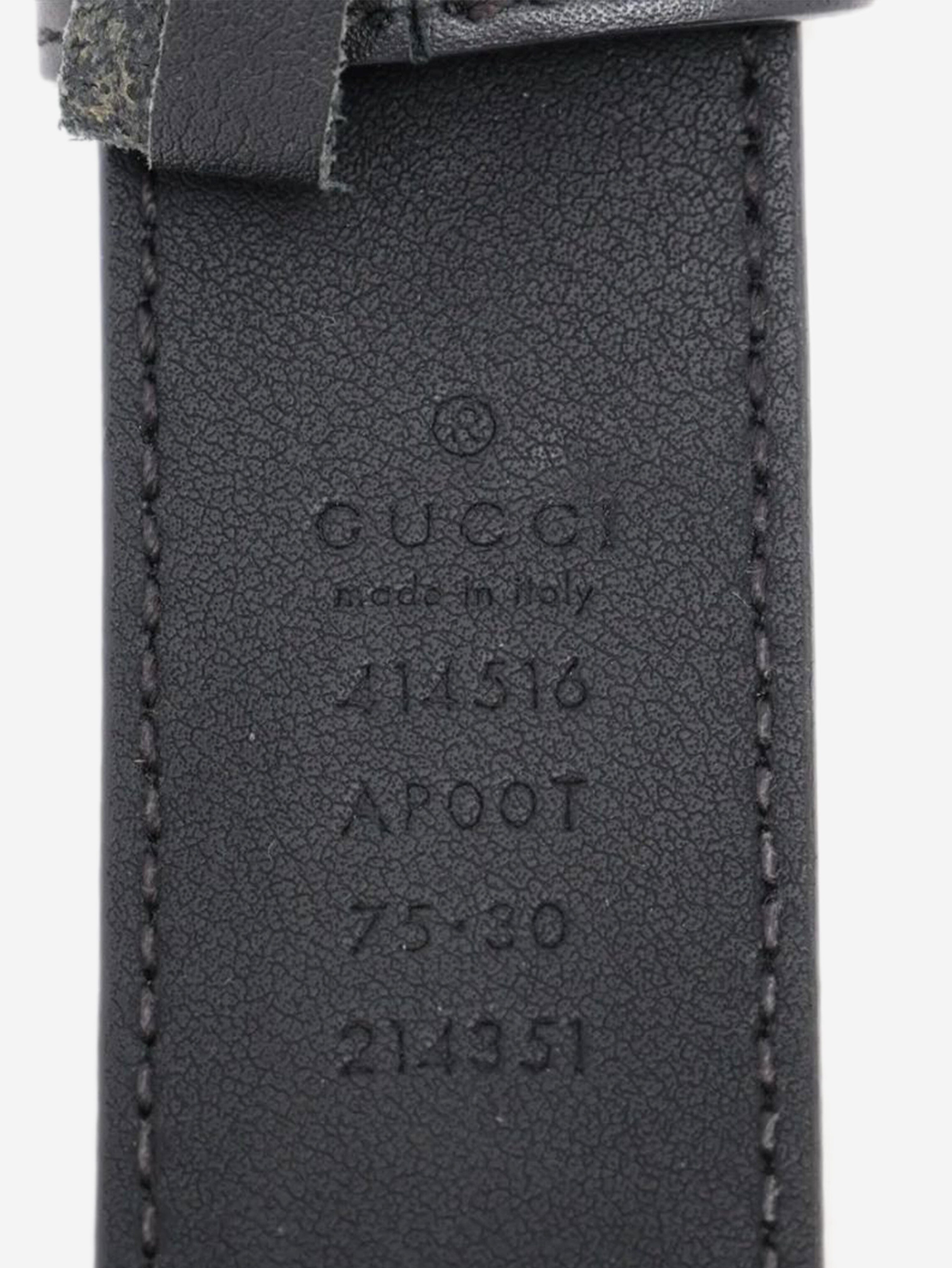 Black GG Marmont leather belt Belts Gucci 