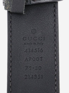 Gucci Black GG Marmont leather belt