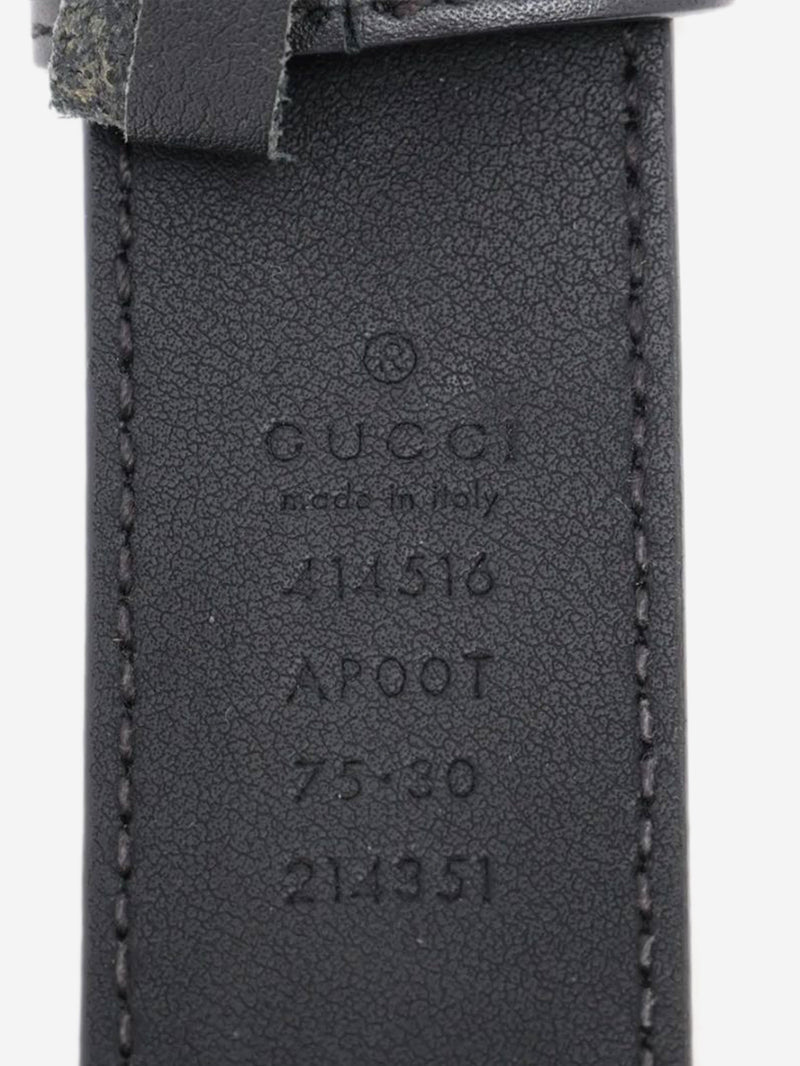 Black GG Marmont leather belt Belts Gucci 